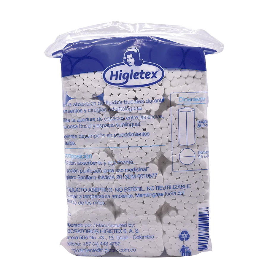 Algodon X 20 Rollos (50c/U) 1 Bag=1000un