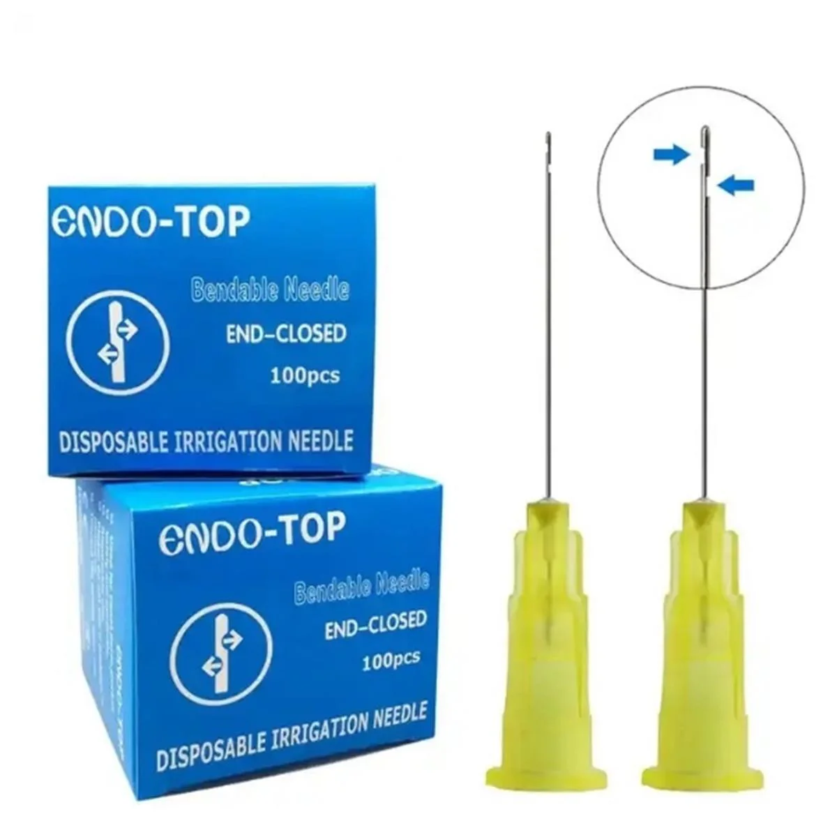 Endo-Top Aguja De Irrigación Salida Lateral X 100 un (0.4 Y 0.5)