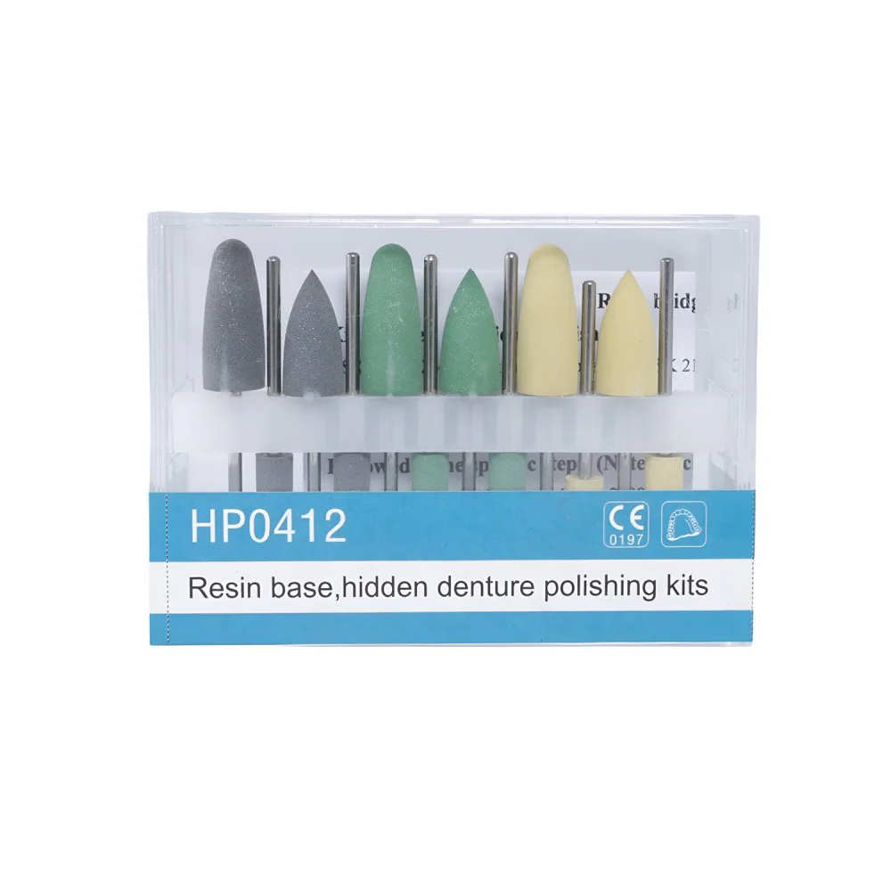 KIT De Pulido P/Resina Acrílica Y Prótesis Removible (hp0412)